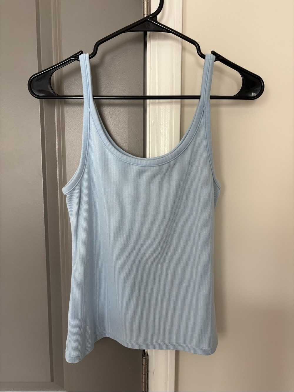 Aerie Light Blue Ribbed Tank
